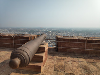 Canon at top of the Mehrangarh Fort, Jodhpur