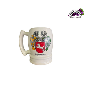 CHOPP DE CERAMICA CON ESCUDO DE NIEDERSACHSEN - PARA VINOS