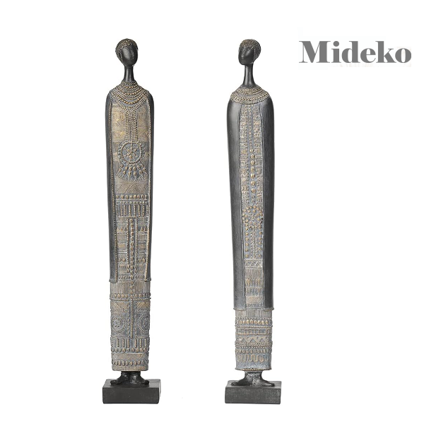 FIGURAS DECORATIVAS DE ESCULTURAS AFRICANAS - MIDEKO