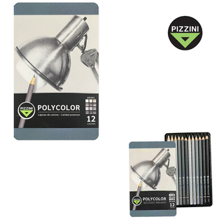 LAPICES DE COLORES POLYCOLOR GRISES - PIZZINI