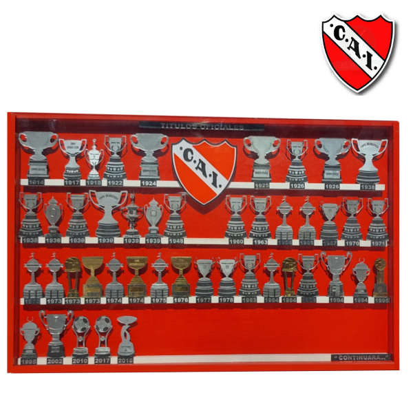 CUADRO CON TODOS LOS TITULOS OFICIALES DE INDEPENDIENTE