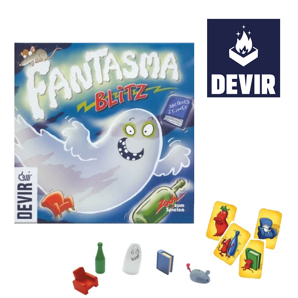 Devir Fantasma Blitz Mini Gioco Da Tavolo - Versione Tascabile, Riflessi E Acuità Visiva, Per Tutta La Famiglia, 2-8 Giocatori