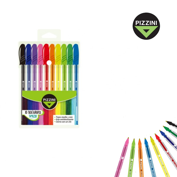 BOLIGRAFOS SPAZIO x 10 - PIZZINI