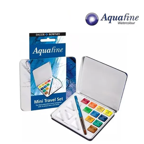 TRAVEL SET DE ACUARELAS PROFESIONAL x 10 - AQUAFINE