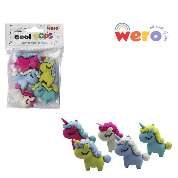 GOMAS EN FORMA DE UNICORNIOS [COOL POPS] - WERO
