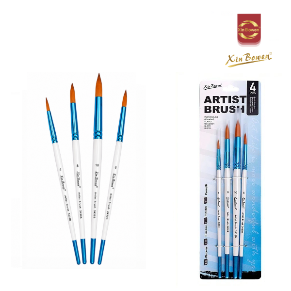 SET DE 4 PINCELES PUNTA REDONDA ARTISTBRUSHES - XIN BOWEN