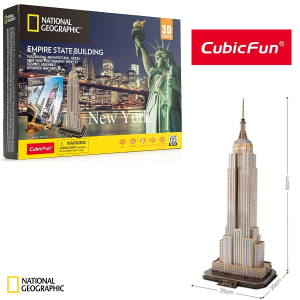 ROMPECABEZAS 3D EMPIRE STATE  [NATIONAL GEOGRAPHIC] - CUBICFUN