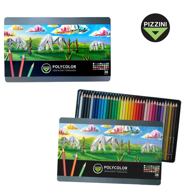 LAPICES DE COLORES POLYCOLOR x 36 - PIZZINI
