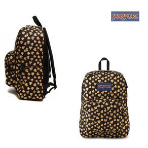 MOCHILA ESPALDA SUPERBREAK CORAZONES AMARILLOS - JANSPORT