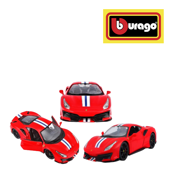 FERRARI 488 PISTA ESCALA 1:24 (SERIE RACE + PLAY) - BURAGO