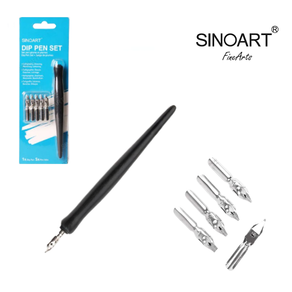 SET DE CALIGRAFIA PLUMAS DE INMERSION 5 PUNTAS - SINOART