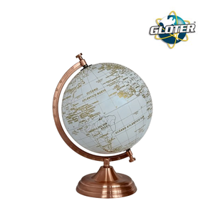 GLOBO TERRAQUEO GOLD 20CM Ø BASE DE METAL - GLOTER