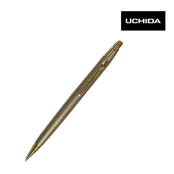 PORTAMINAS MICROSHARP GG 5 METAL GOLD CUADRILLE - UCHIDA