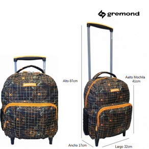 MOCHILA CON CARRO 23 LITROS - GREMOND