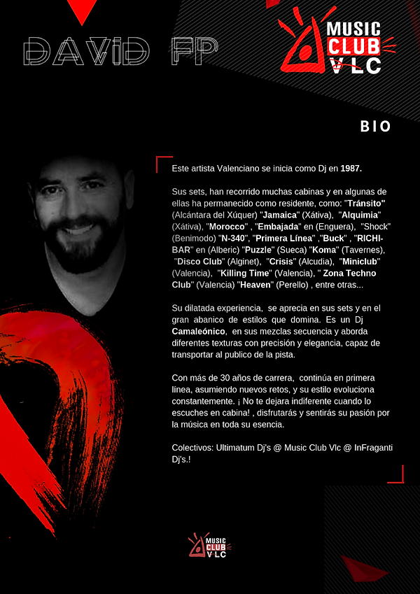 Dj David FP, Music Club Valencia