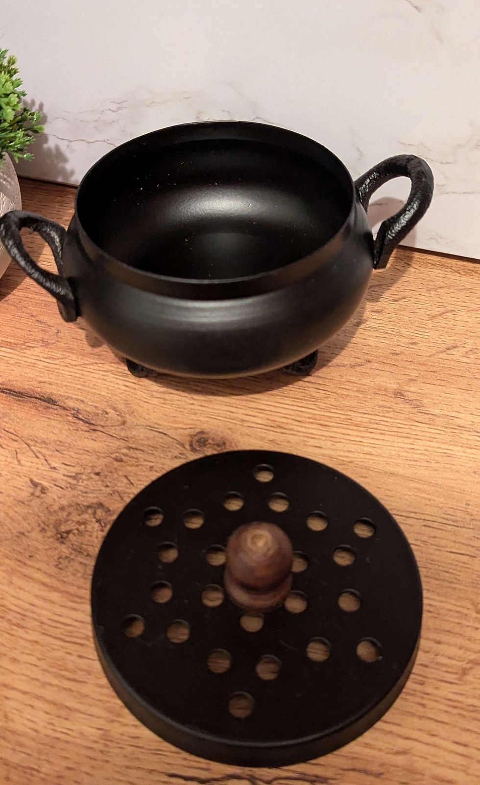 Thumbnail: Iron Cauldron Incense Burner