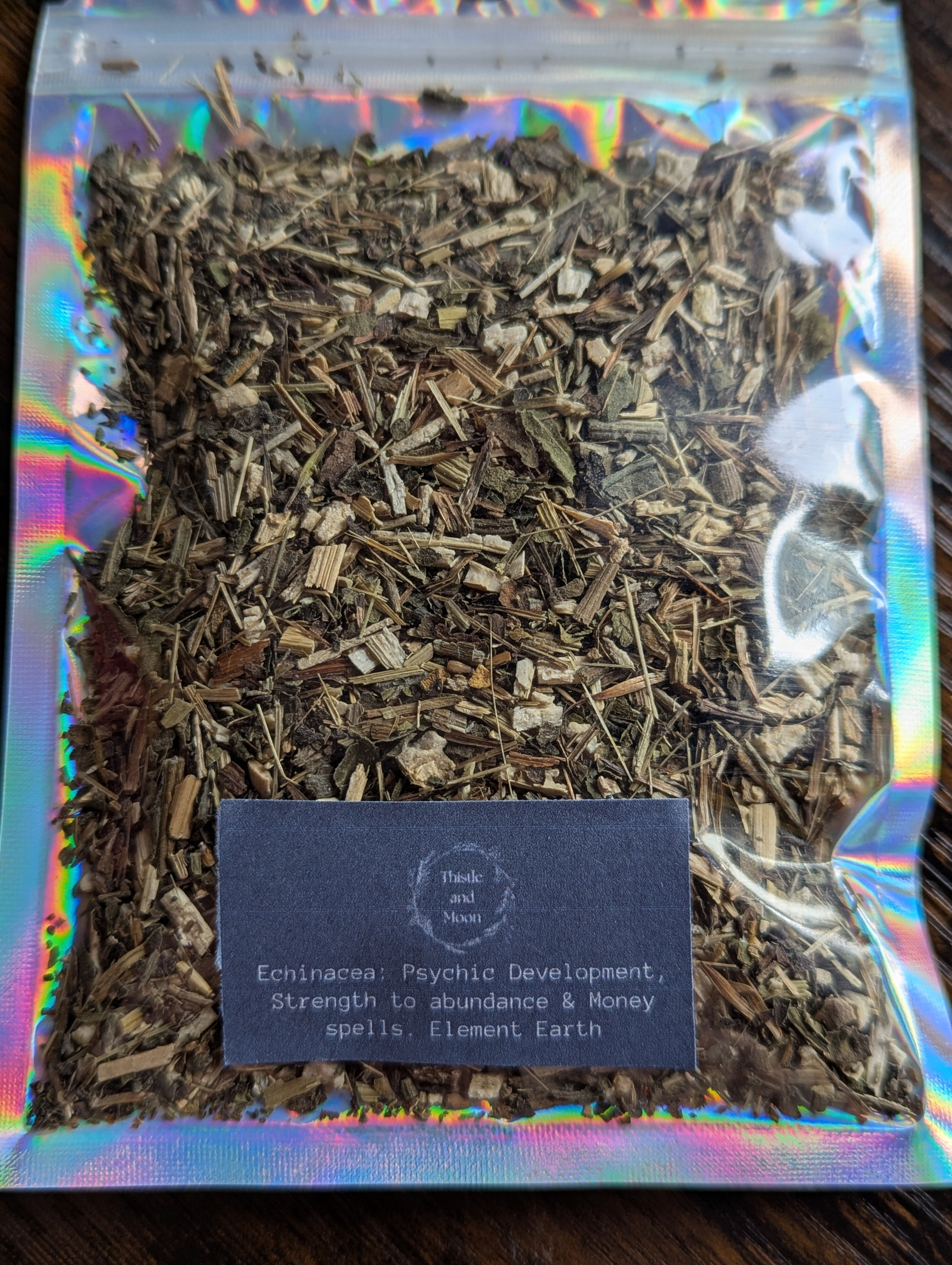 Echinacea - physic development, strength to abundance and money spells