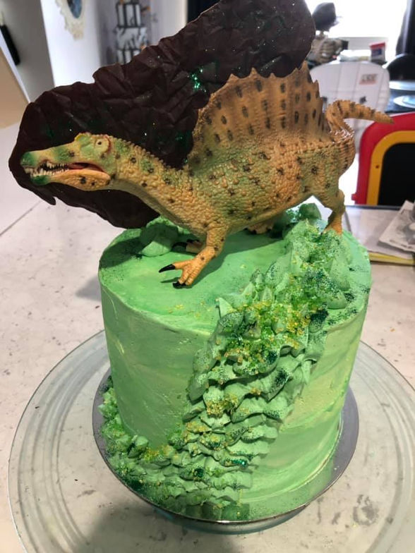 Dino Birthday Cake