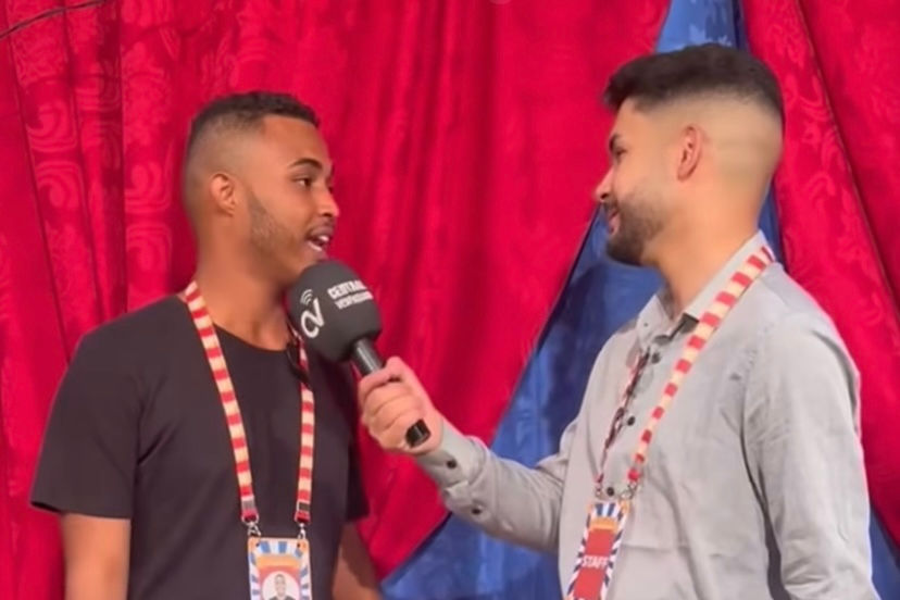 Central Vespasiano no espetáculo do projeto Circo de Rua e Arte da Literatura