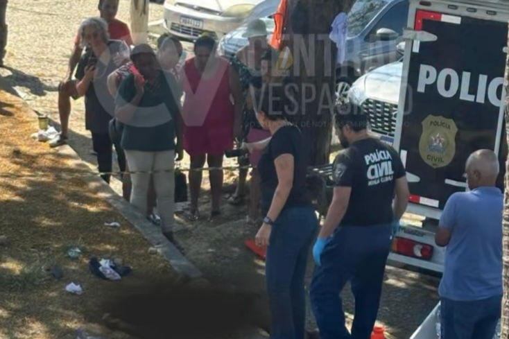 Local da briga entre moradores de rua no centro de Vespasiano