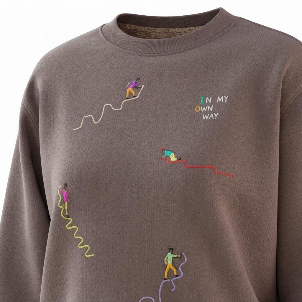 In my own way - sweat 100% coton