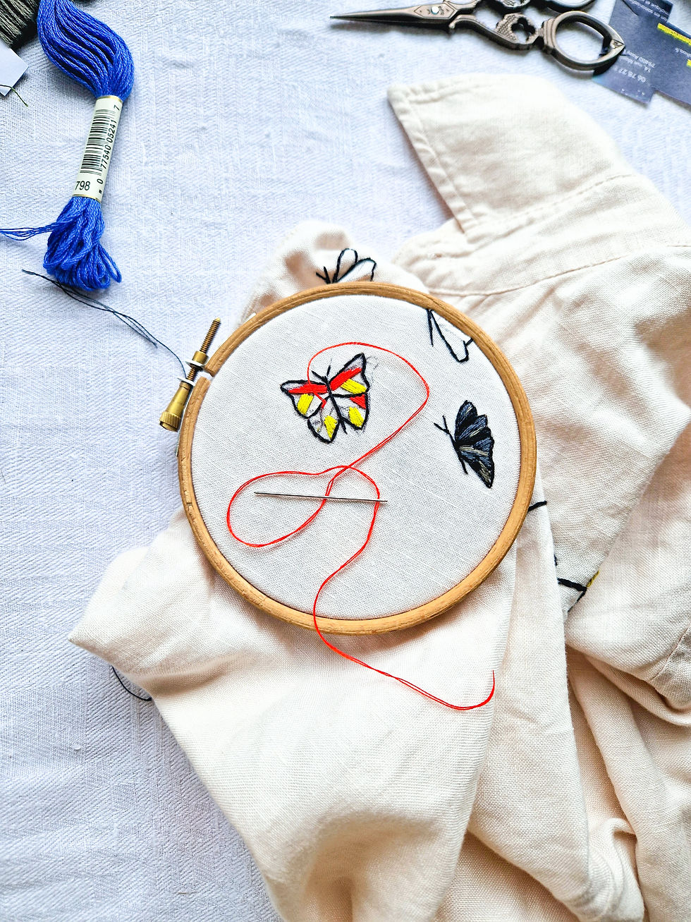 Miniature : Release - chemise brodée à la main