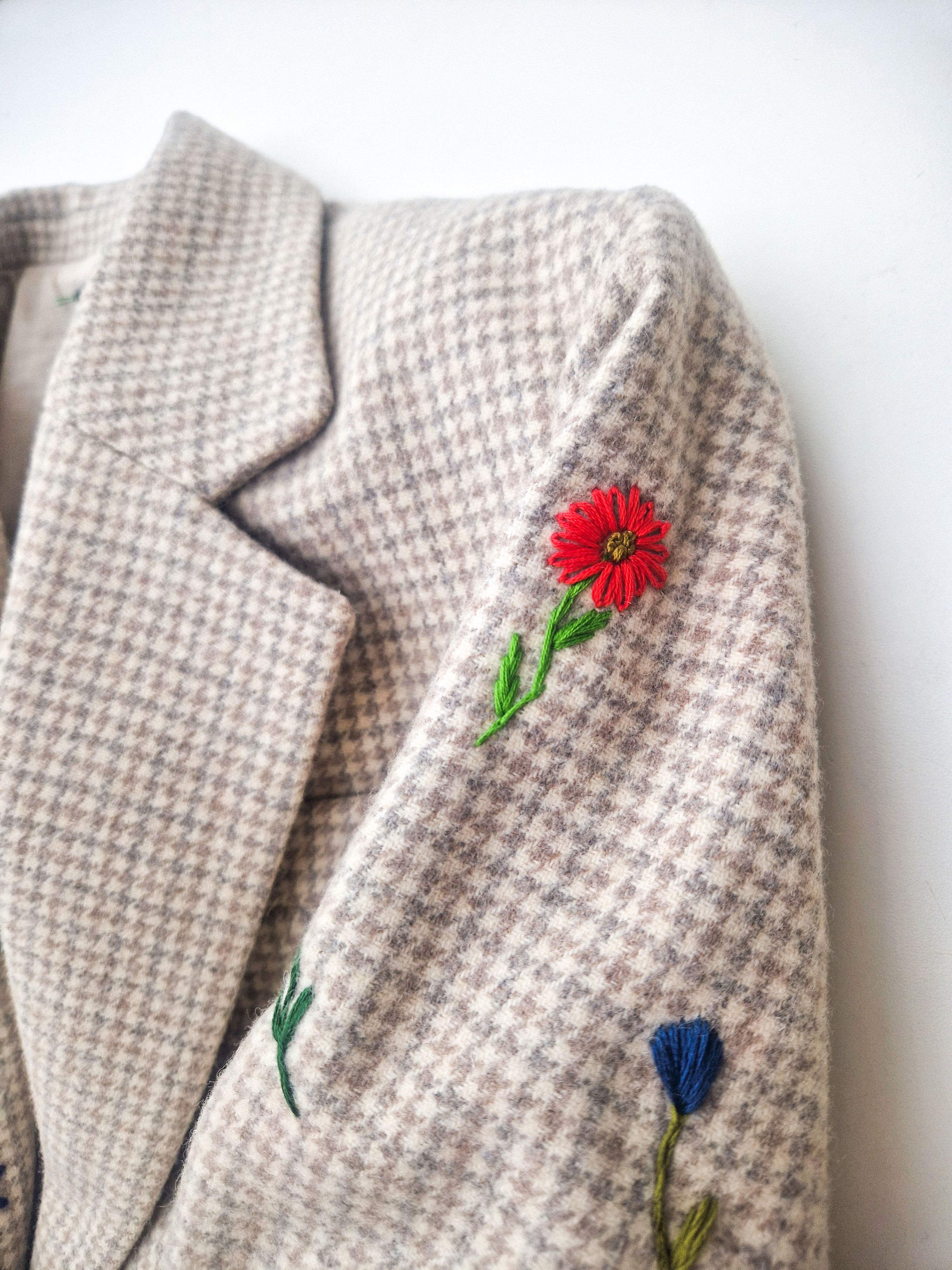 Blazer flowers - veste en laine