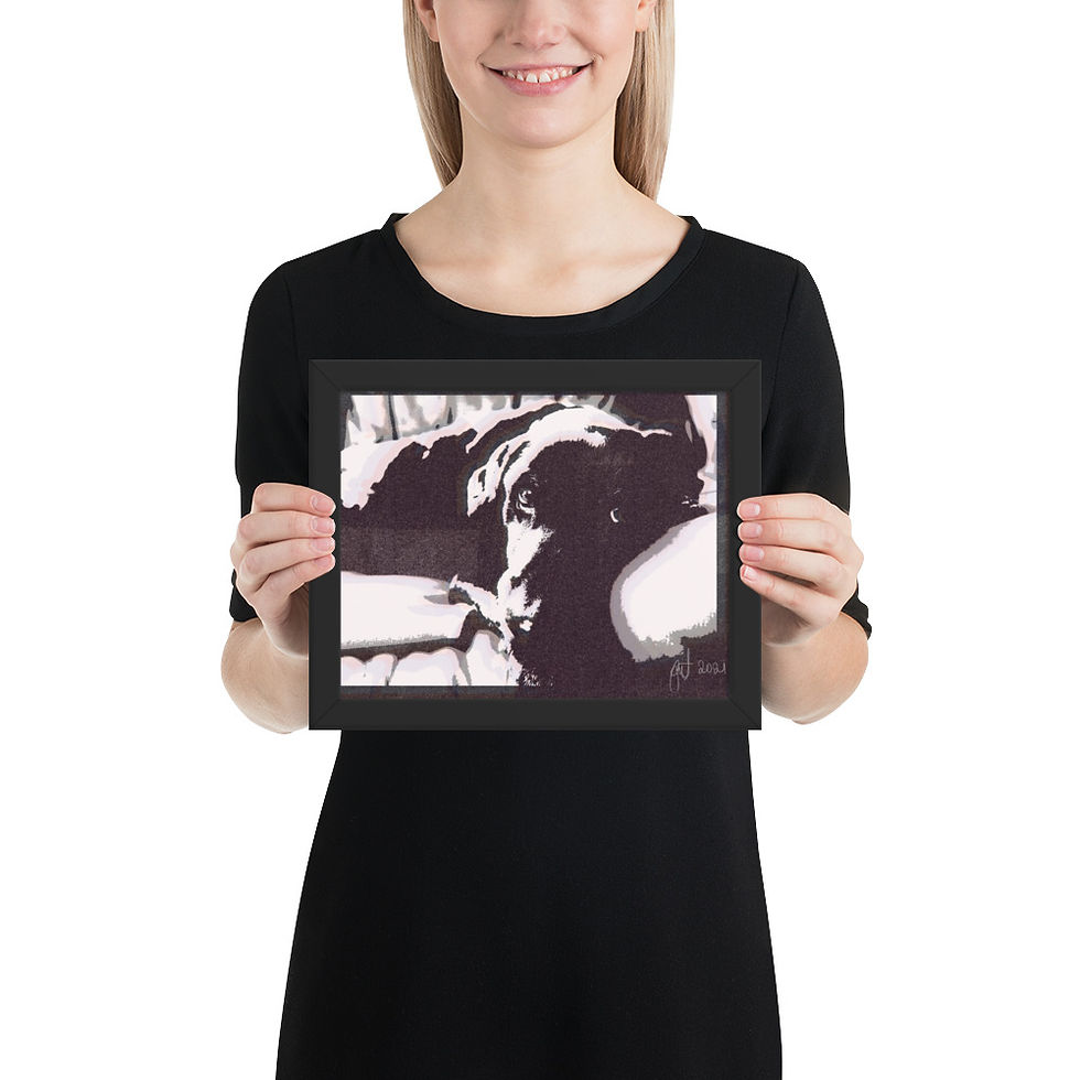 Thumbnail: Ruby Print Effect framed 