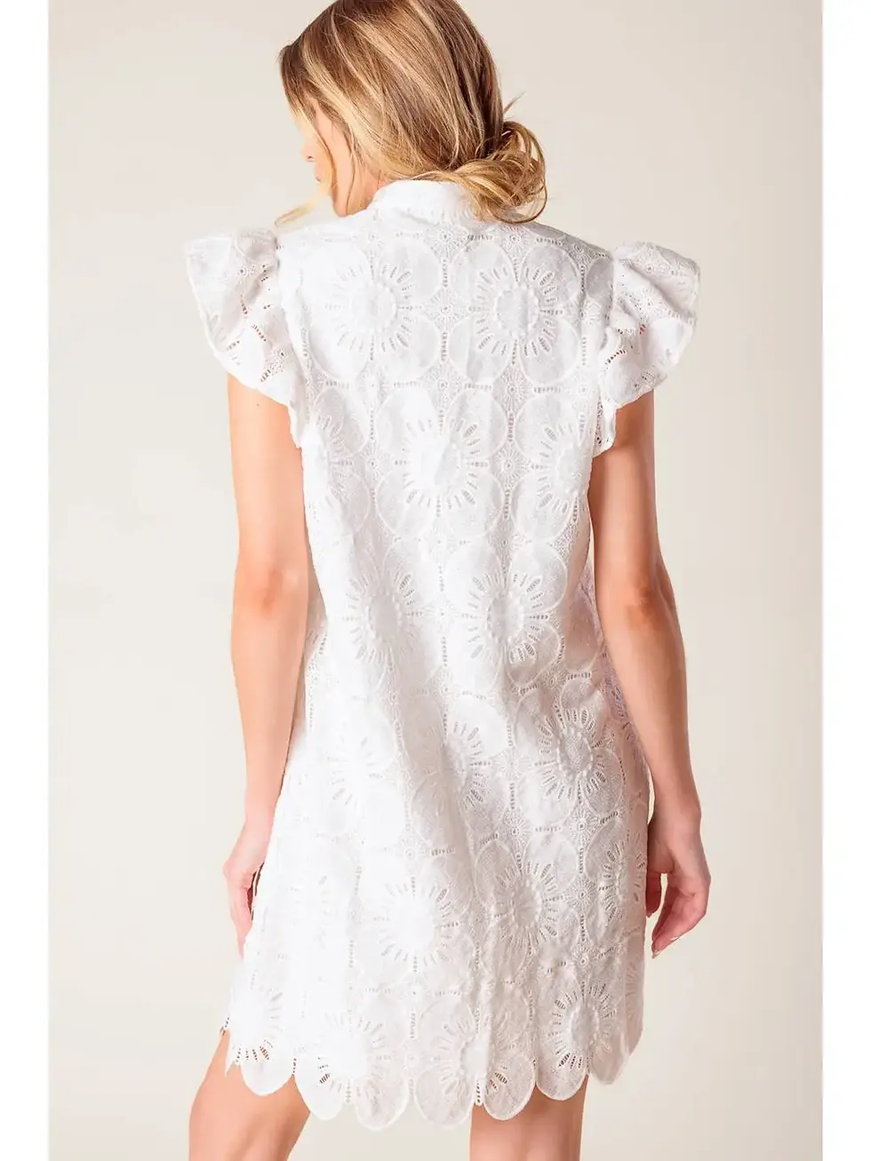 Thumbnail: Vintage-inspired white lace dress - Flying Tomato