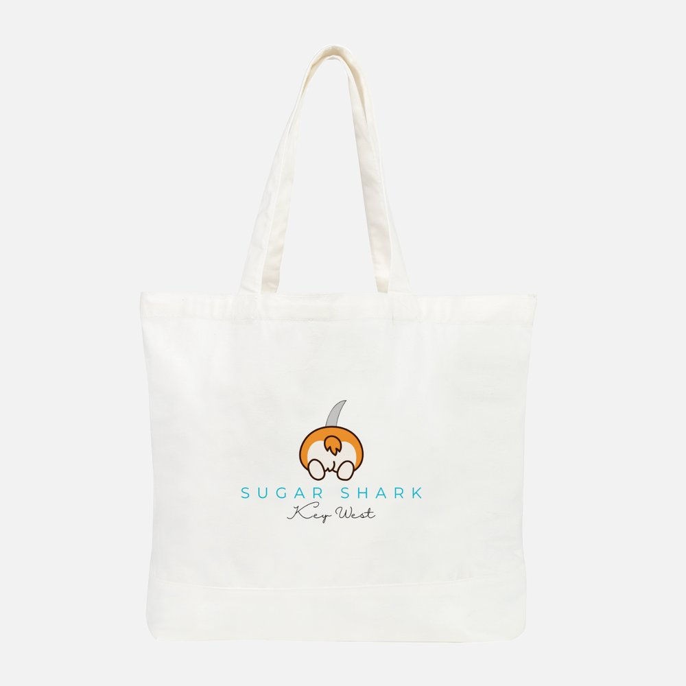 Sugar Shark Reusable Canvas Tote Bag