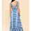 Thumbnail: Grecian-inspired Blue Floral Dress - Flying Tomato