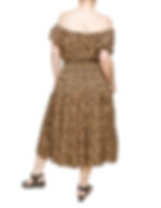 Thumbnail: Brown Leopard Print Midi Dress