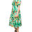 Thumbnail: Green Flowers & Paint Midi Dress
