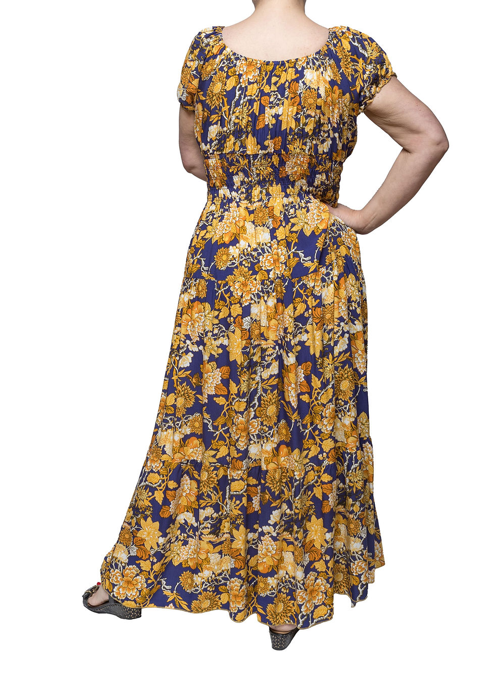 Thumbnail: Tree Blossom Maxi Dress. One size fits all 8 - 24