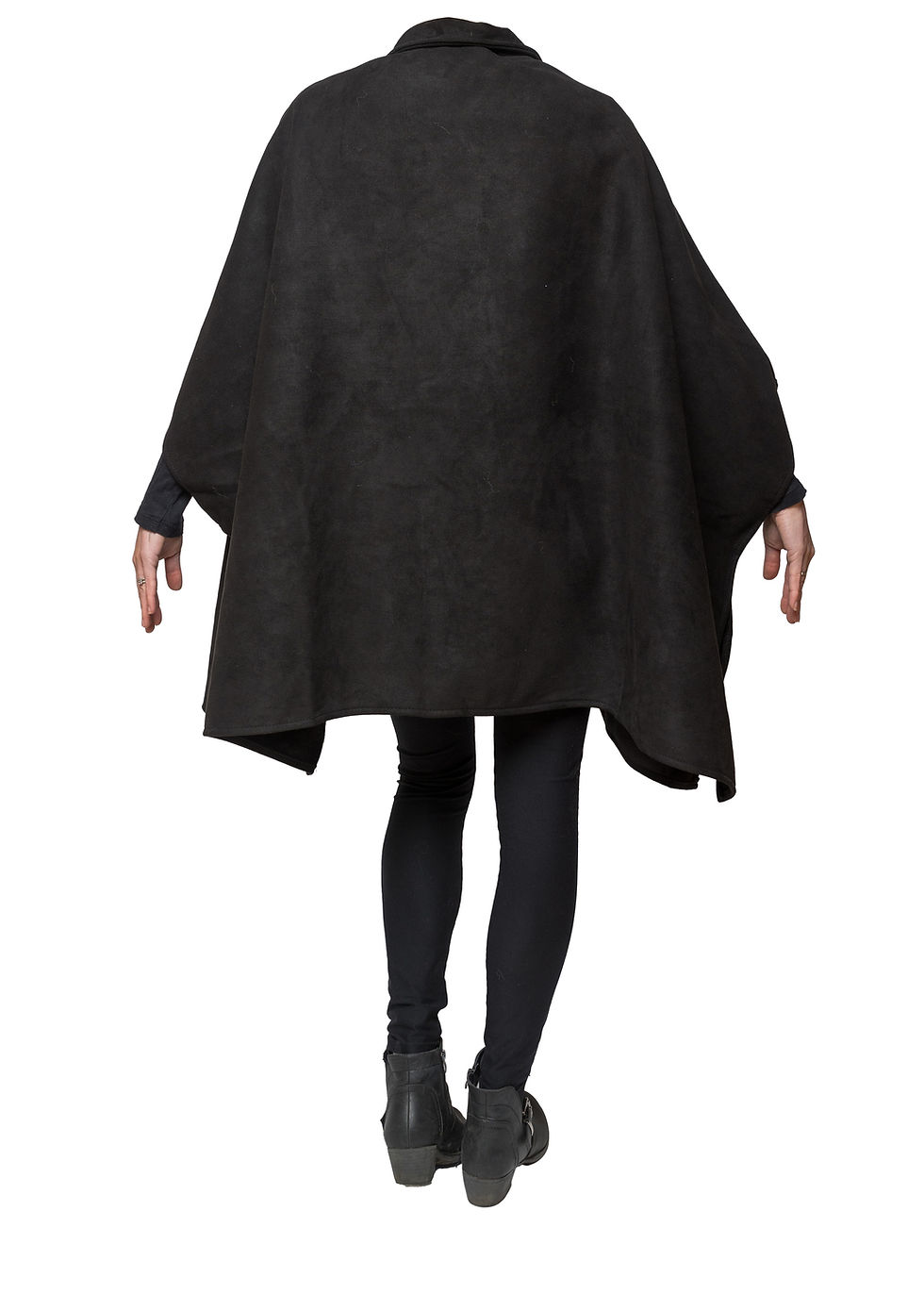 Thumbnail: Black Suede-Inspired Cape