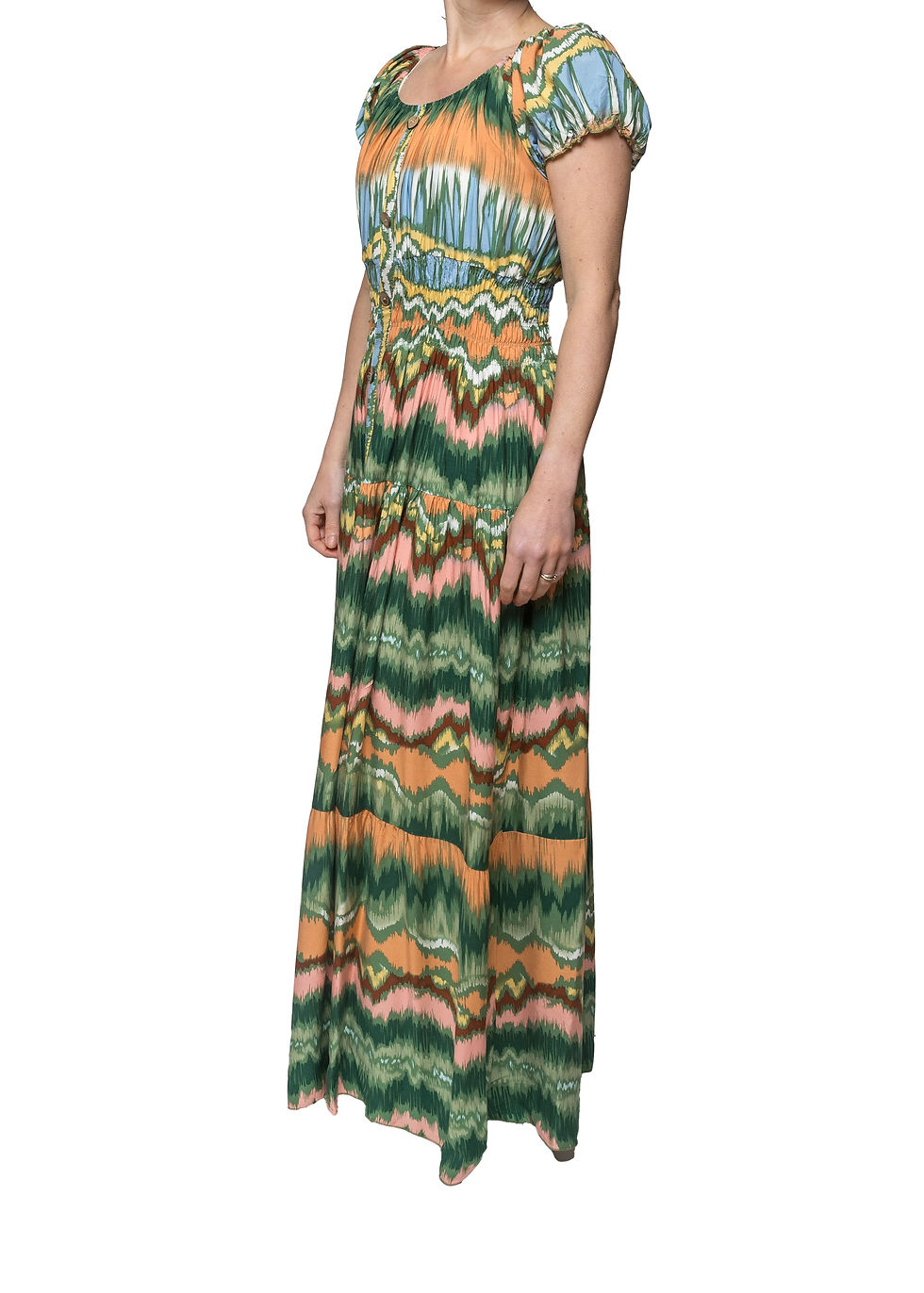 Thumbnail: Radio Wave Maxi Dress. One size fits all. Size 8 to 24