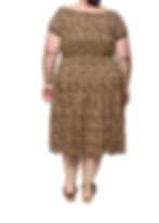 Thumbnail: Leopard Print Midi Dress. One size fits all. UK size 8 to 24