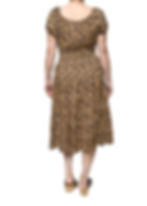 Thumbnail: Leopard Print Midi Dress. One size fits all. UK size 8 to 24