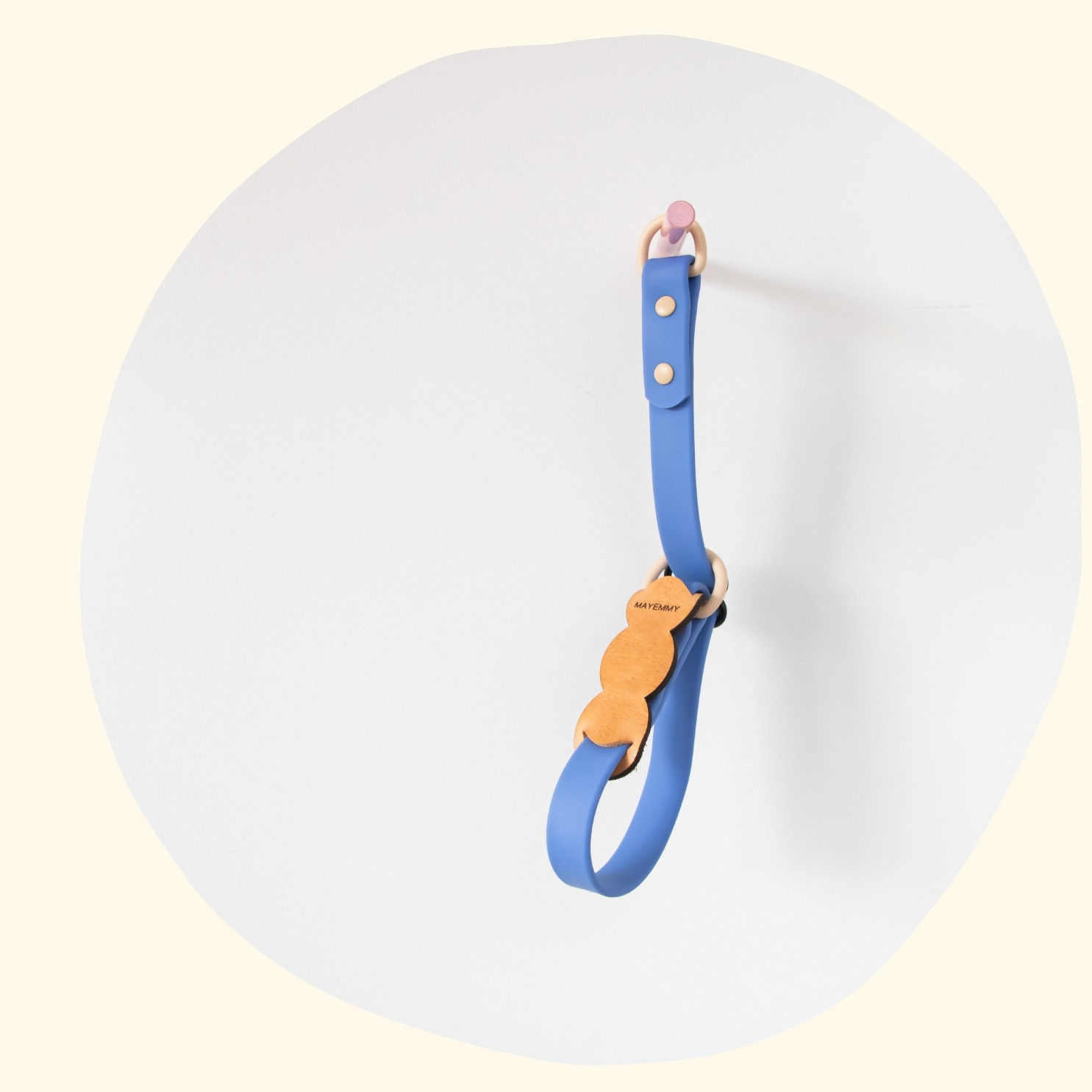 Slip dog collar ~ Sky & sand