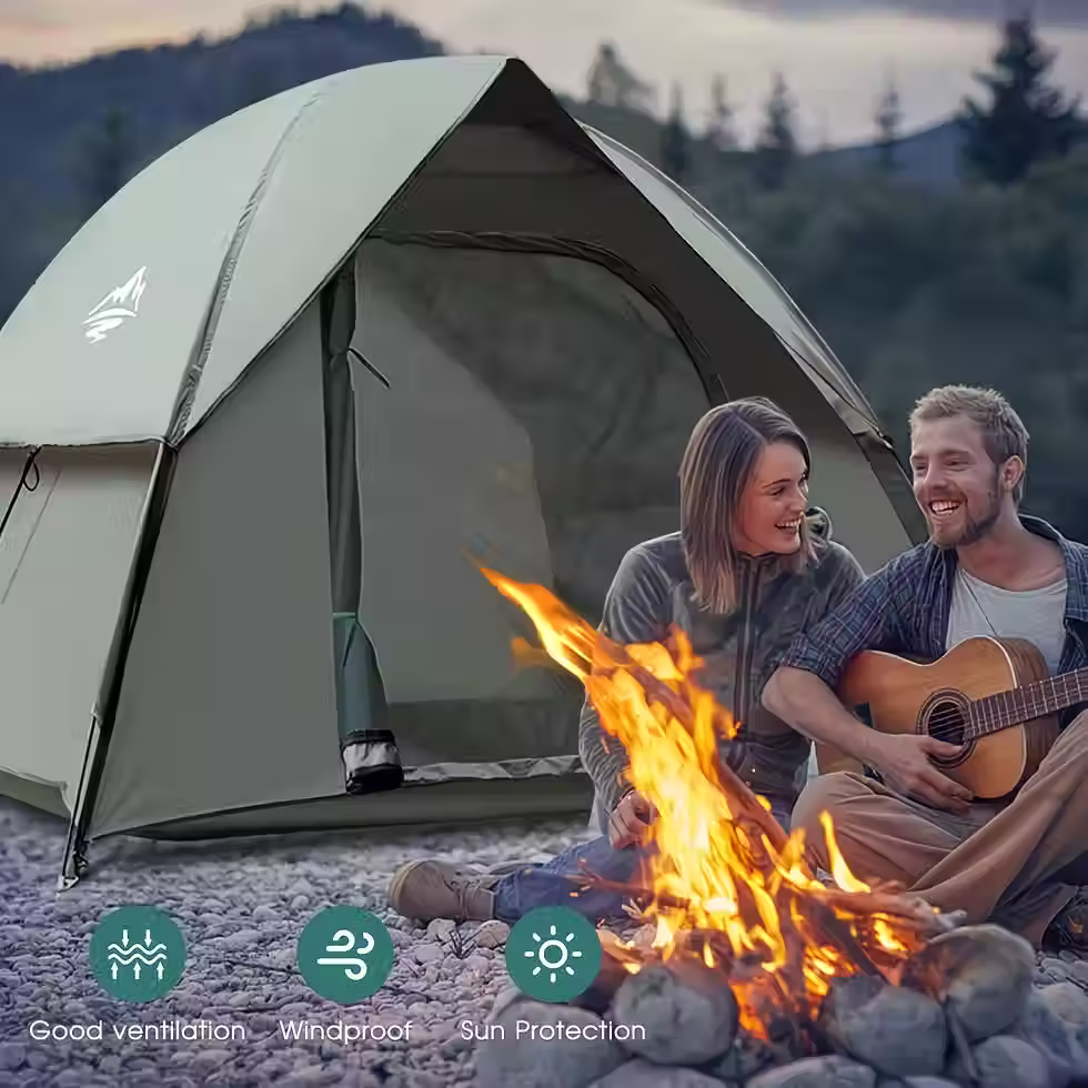 Thumbnail: Campingzelt für 2–5 Personen, leicht & schnell aufgebaut