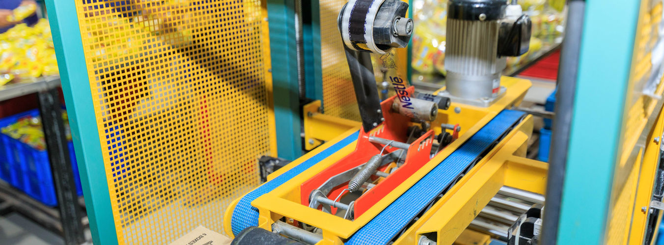 Photo of a signode taping machine