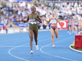 Kipyegon breaks world 1500m record in Paris