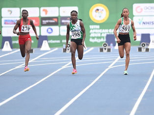 Bass-Bittaye completes sprint double and Meshesha breaks Games record in Accra