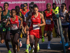 Karabo More ready to race at the Totalsports Women's Race Joburg