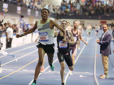 Nuguse breaks world indoor mile record in New York