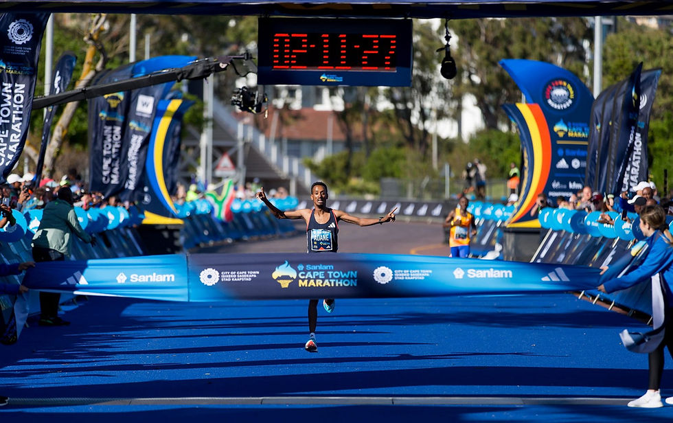 2023 Cape Town Marathon champion storming to victory