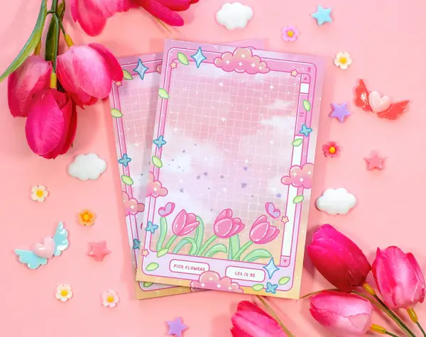 Tulip Flowers Notepad