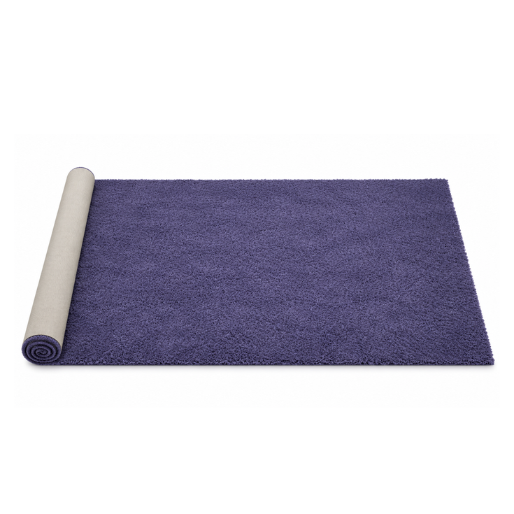 Violet Plush Area Rug featuring a rich purple color and soft shag texture, perfect for event lounges and seating areas.
