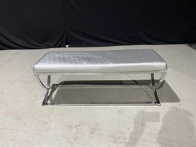 Silver Criss Cross Bench