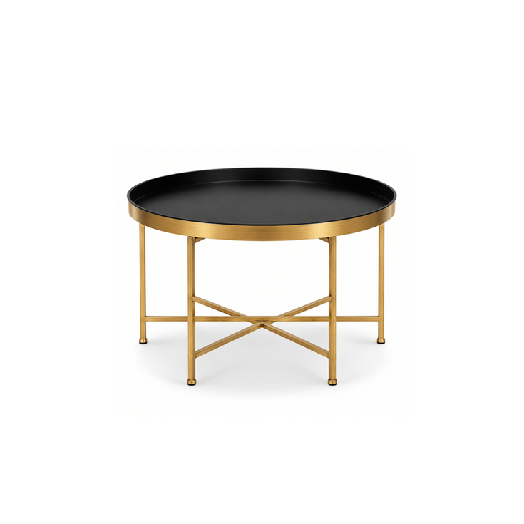 Add a sophisticated finishing touch to your lounge setting with the Rittenhouse Coffee Table. Featuring a round matte black t